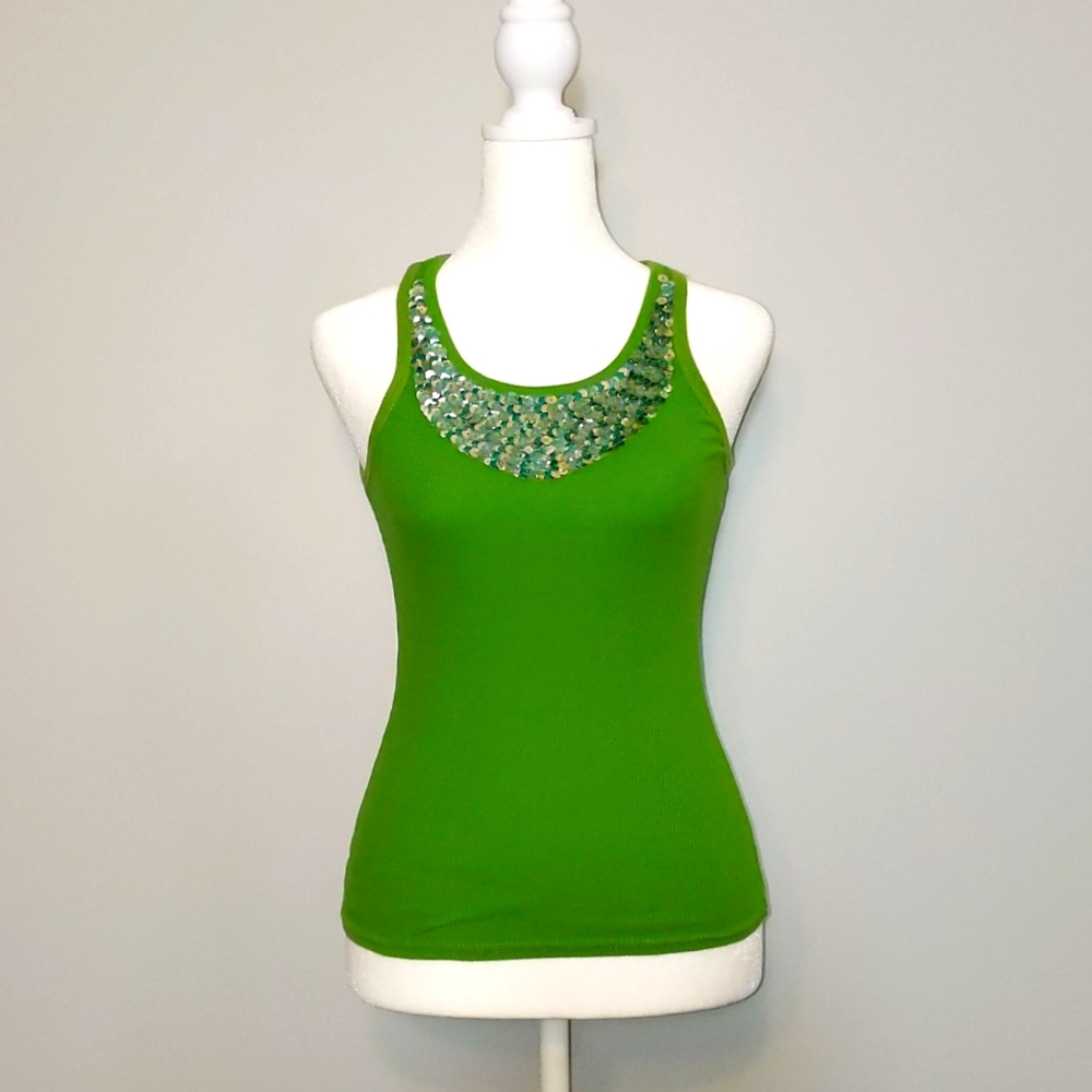 Sequin-Embellished Tank